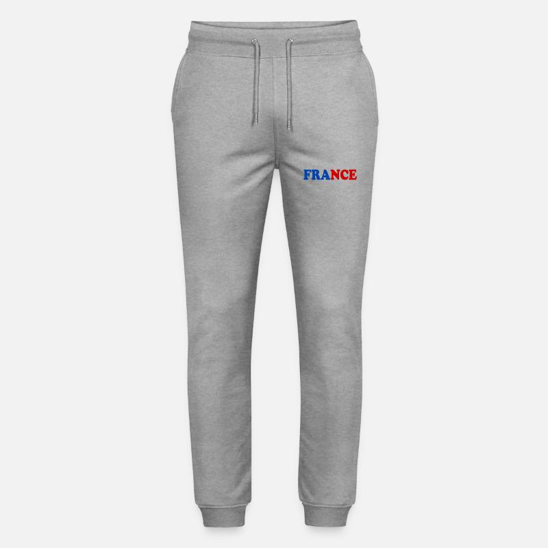 Frankreich - Stanley/Stella Unisex Bio Jogginghose Mover  - Grau meliert