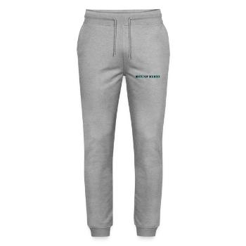 MAMA. MUTTERTAG. SCHÖNEN MUTTERTAG. ICH LIEBE - Stanley/Stella Unisex Bio Jogginghose Mover  - Grau meliert - Vorne - Marisol (170cm) & Nik (191cm)