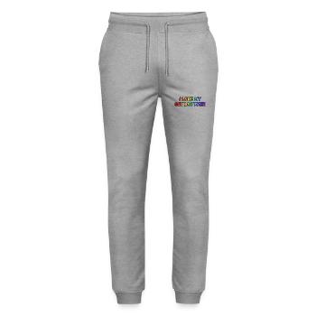 Ich liebe meinen schwulen Bruder - Stanley/Stella Unisex Bio Jogginghose Mover  - Grau meliert - Vorne - Marisol (170cm) & Nik (191cm)