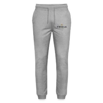Thiele - Stanley/Stella Unisex Bio Jogginghose Mover  - Grau meliert - Vorne - Marisol (170cm) & Nik (191cm)