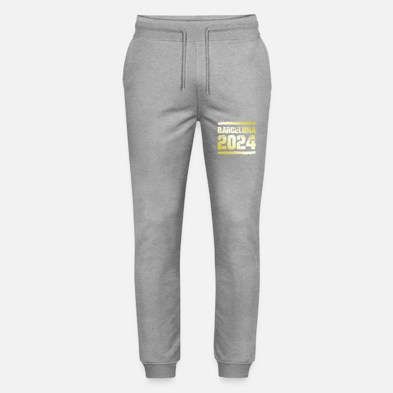 Barcelone 2024 Médaille d’or - Pantalon de jogging bio MOVER Stanley/Stella unisexe - gris chiné