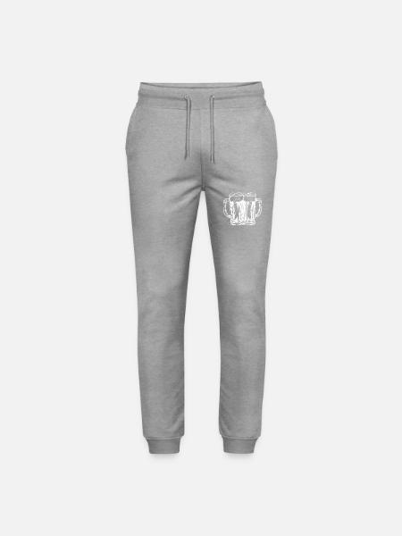 Beer Toast Beer Mug - Stanley/Stella Mover Unisex Organic Jogging Trousers - heather grey
