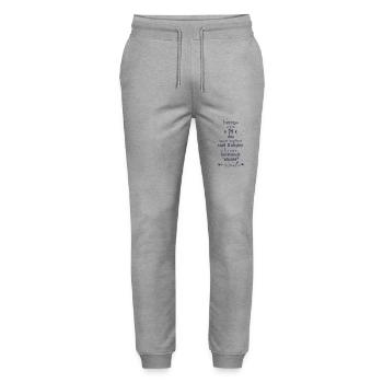 Fabriqué il y a 79 ans - Pantalon de jogging bio MOVER Stanley/Stella unisexe - gris chiné - Devant - Marisol (170cm) & Nik (191cm)