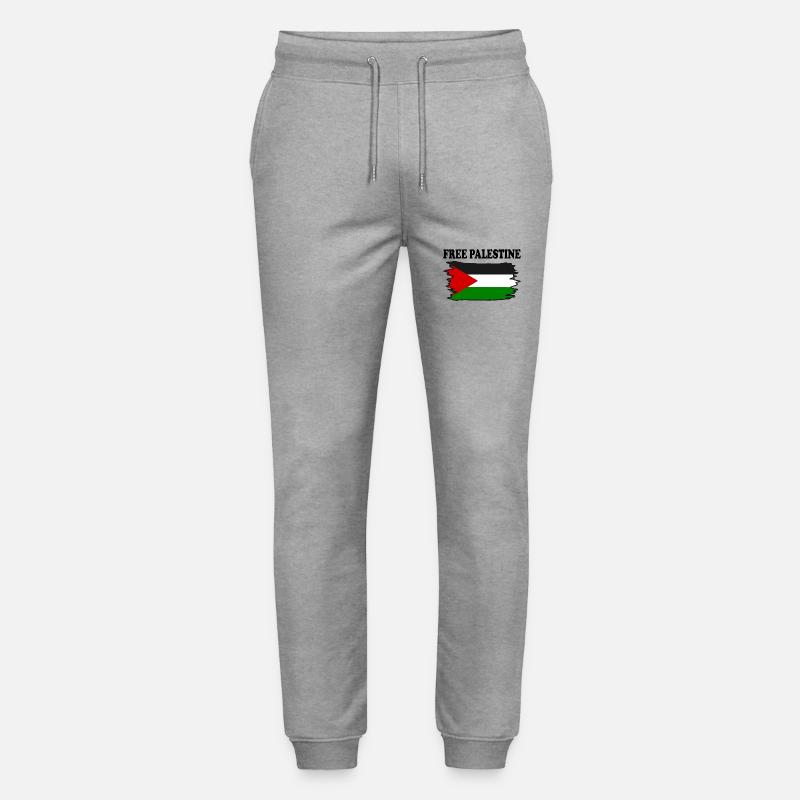 Free palestine - Stanley/Stella Unisex Bio Jogginghose Mover  - Grau meliert