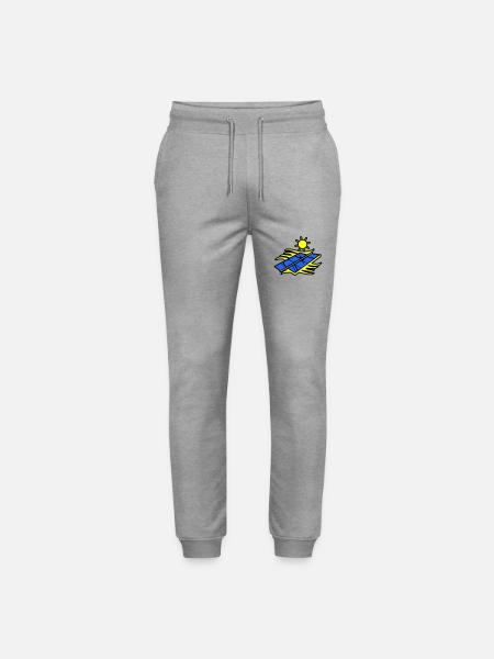 Solar energy panels - Stanley/Stella Mover Unisex Organic Jogging Trousers - heather grey