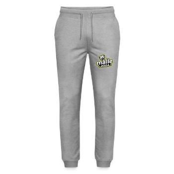 Malle 2024 Mallorca Palme - Stanley/Stella Unisex Bio Jogginghose Mover  - Grau meliert - Vorne - Marisol (170cm) & Nik (191cm)