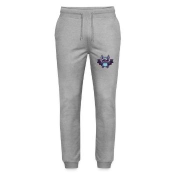 Chauve-souris Halloween Cool - Pantalon de jogging bio MOVER Stanley/Stella unisexe - gris chiné - Devant - Marisol (170cm) & Nik (191cm)
