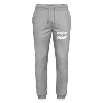Windsurfing Crew - Stanley/Stella Unisex Bio Jogginghose Mover  - Grau meliert - Vorne - Marisol (170cm) & Nik (191cm)