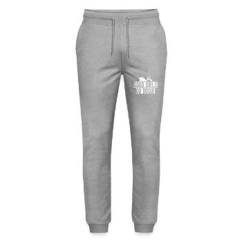 good girls do down - Stanley/Stella Unisex Bio Jogginghose Mover  - Grau meliert - Vorne - Marisol (170cm) & Nik (191cm)