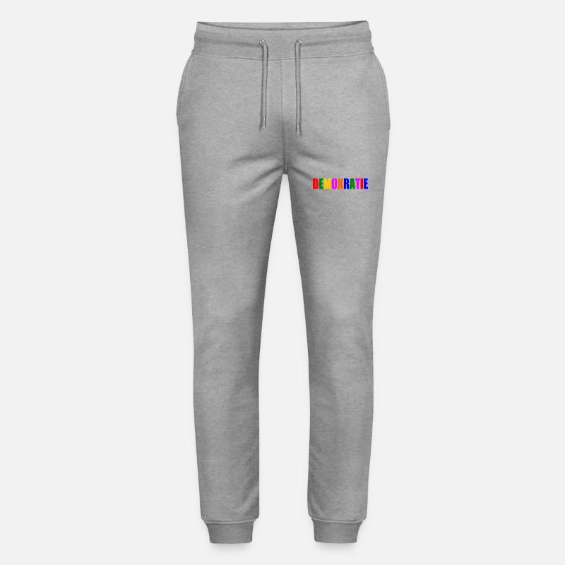 Demokratie - Stanley/Stella Unisex Bio Jogginghose Mover  - Grau meliert