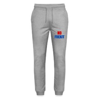 No frexit - Pantalon de jogging bio MOVER Stanley/Stella unisexe - gris chiné - Devant - Marisol (170cm) & Nik (191cm)