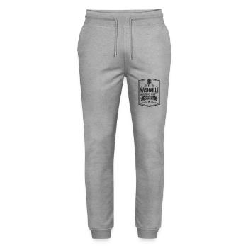 Nashville Music City Guitar Tennessee - Stanley/Stella Mover Unisex Organic Jogging Trousers - heather grey - Front - Marisol (170cm) & Nik (191cm)