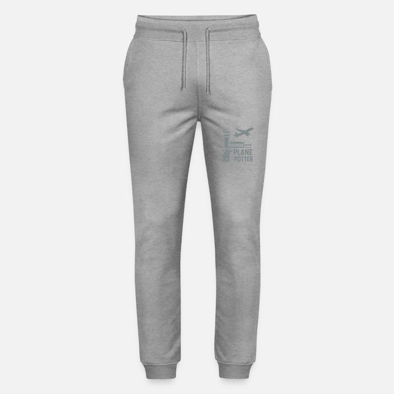 Plane – Flugzeugspotter Design - Stanley/Stella Unisex Bio Jogginghose Mover  - Grau meliert