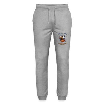 Vogel verrückt Spruch Haustiere Geschenk - Stanley/Stella Unisex Bio Jogginghose Mover  - Grau meliert - Vorne - Marisol (170cm) & Nik (191cm)