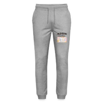 Rentner Zeitplan Tagesablauf - Stanley/Stella Unisex Bio Jogginghose Mover  - Grau meliert - Vorne - Marisol (170cm) & Nik (191cm)