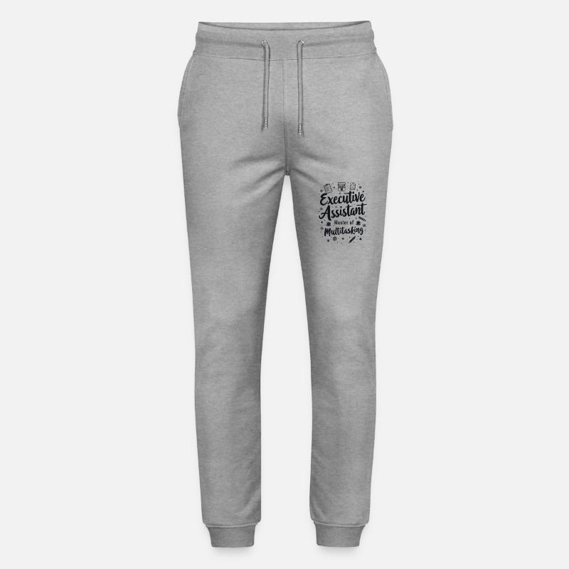 Executive Assistant Master of Multitasking - Stanley/Stella Mover Unisex Organic Jogging Trousers - heather grey