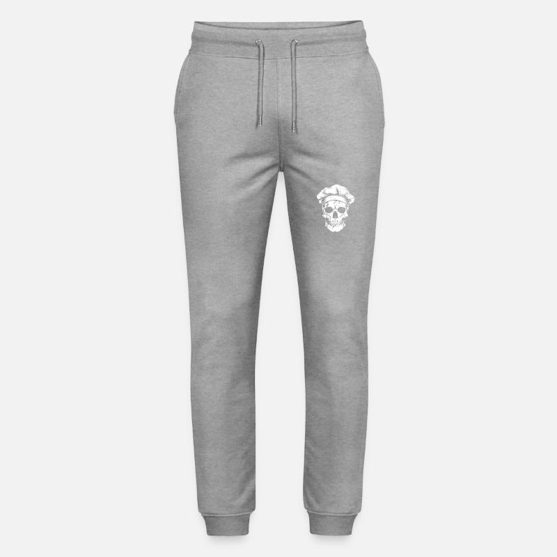 Koch Skull Chef - Stanley/Stella Mover Unisex Organic Jogging Trousers - heather grey