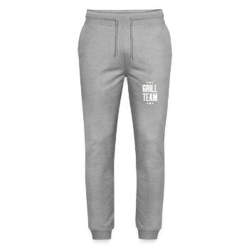 Grill Team - Stanley/Stella Mover Unisex Organic Jogging Trousers - heather grey - Front - Marisol (170cm) & Nik (191cm)
