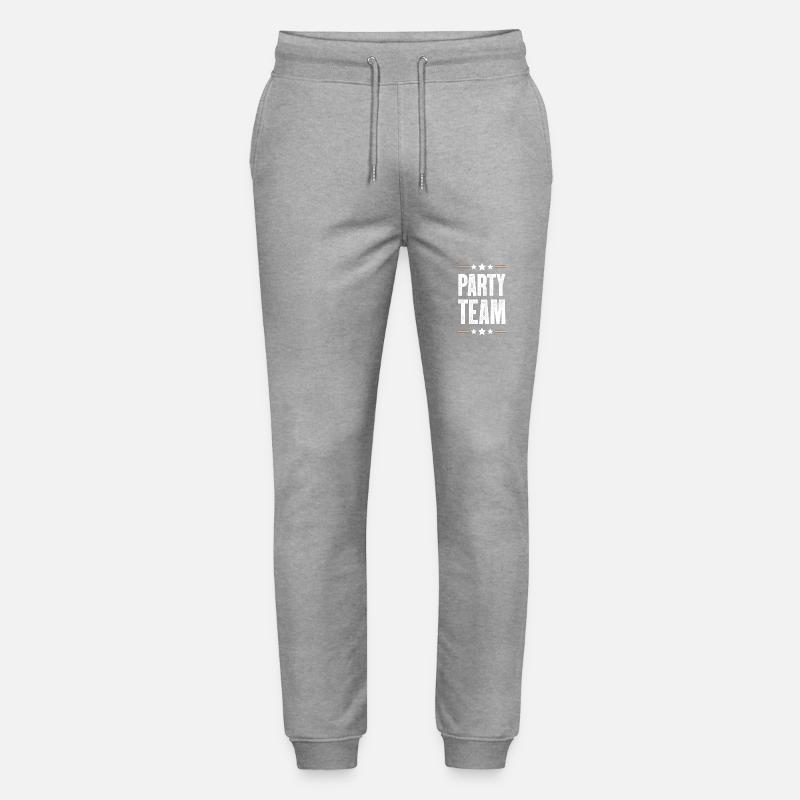 Party Team - Stanley/Stella Unisex Bio Jogginghose Mover - Grau meliert