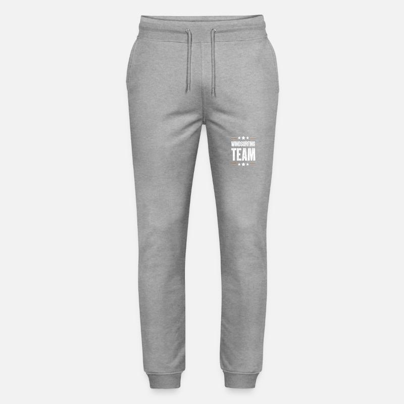 Équipe de planche à voile - Pantalon de jogging bio MOVER Stanley/Stella unisexe - gris chiné