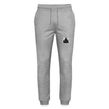 Cane Corso Dog Muscles Bodybuilding Beast - Stanley/Stella Mover Unisex Organic Jogging Trousers - heather grey - Front - Marisol (170cm) & Nik (191cm)