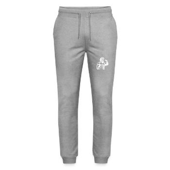 Bodybuilders Muscles Fitness - Pantalon de jogging bio MOVER Stanley/Stella unisexe - gris chiné - Devant - Marisol (170cm) & Nik (191cm)