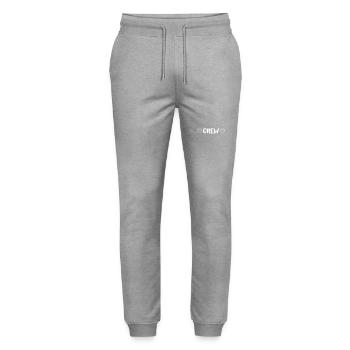 Crew Herz - Stanley/Stella Unisex Bio Jogginghose Mover  - Grau meliert - Vorne - Marisol (170cm) & Nik (191cm)