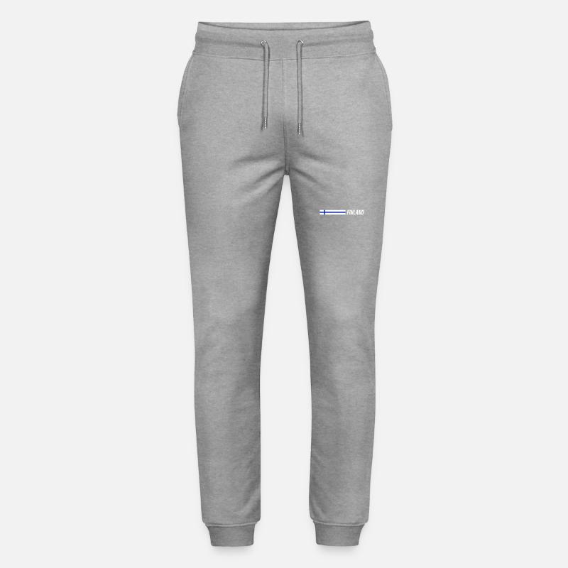 Finnland Flagge - Stanley/Stella Unisex Bio Jogginghose Mover  - Grau meliert