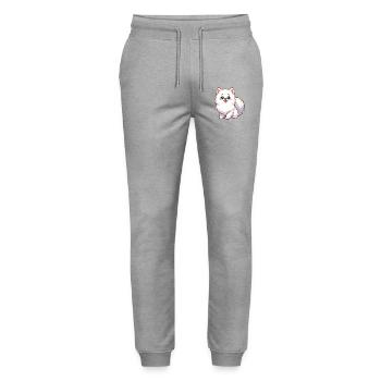 Spitz 4 - Stanley/Stella Unisex Bio Jogginghose Mover  - Grau meliert - Vorne - Marisol (170cm) & Nik (191cm)