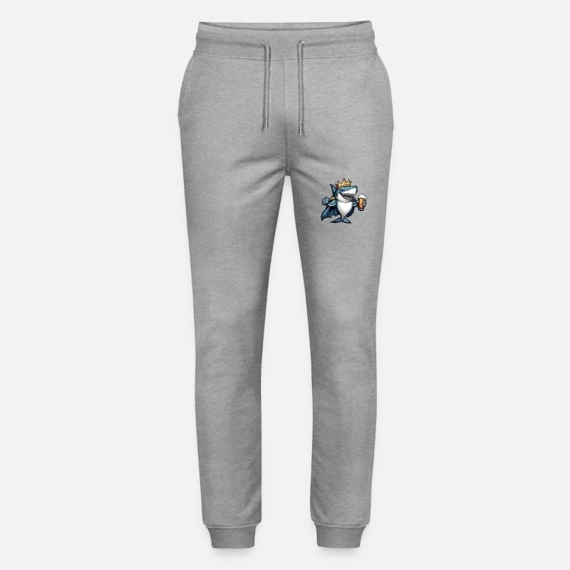 Bière de requin drôle - Pantalon de jogging bio MOVER Stanley/Stella unisexe - gris chiné
