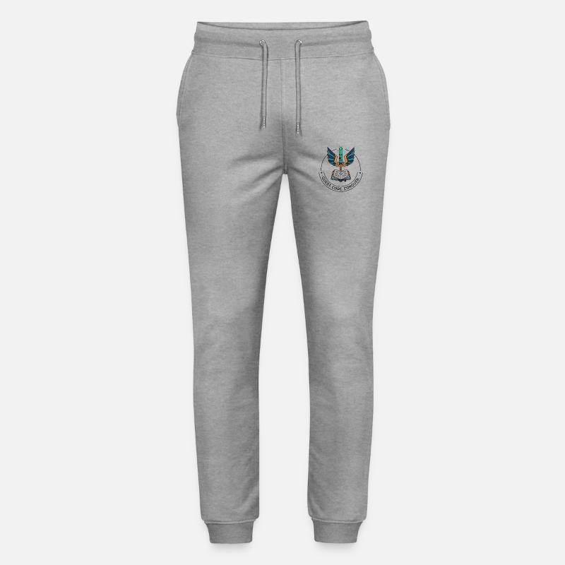 Quest. Code. Conquer Emblem - Stanley/Stella Unisex Bio Jogginghose Mover  - Grau meliert