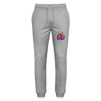 Couronne à 60 chiffres - Pantalon de jogging bio MOVER Stanley/Stella unisexe - gris chiné - Devant - Marisol (170cm) & Nik (191cm)