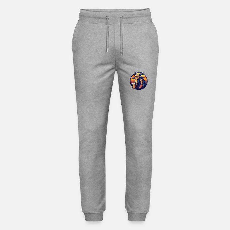 Bergziege Bier Comic - Stanley/Stella Unisex Bio Jogginghose Mover  - Grau meliert