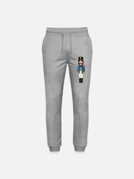 Nussknacker Weihnachten Erzgebirge - Stanley/Stella Unisex Bio Jogginghose Mover - Grau meliert