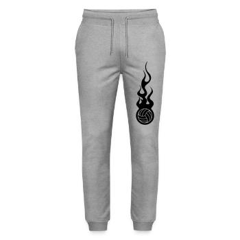 Volleyball - Stanley/Stella Mover Unisex Organic Jogging Trousers - heather grey - Front - Marisol (170cm) & Nik (191cm)