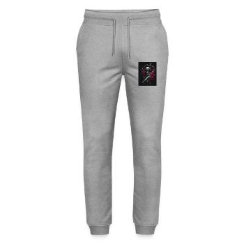 Heavy Metal 18 - Stanley/Stella Mover Unisex Organic Jogging Trousers - heather grey - Front - Marisol (170cm) & Nik (191cm)