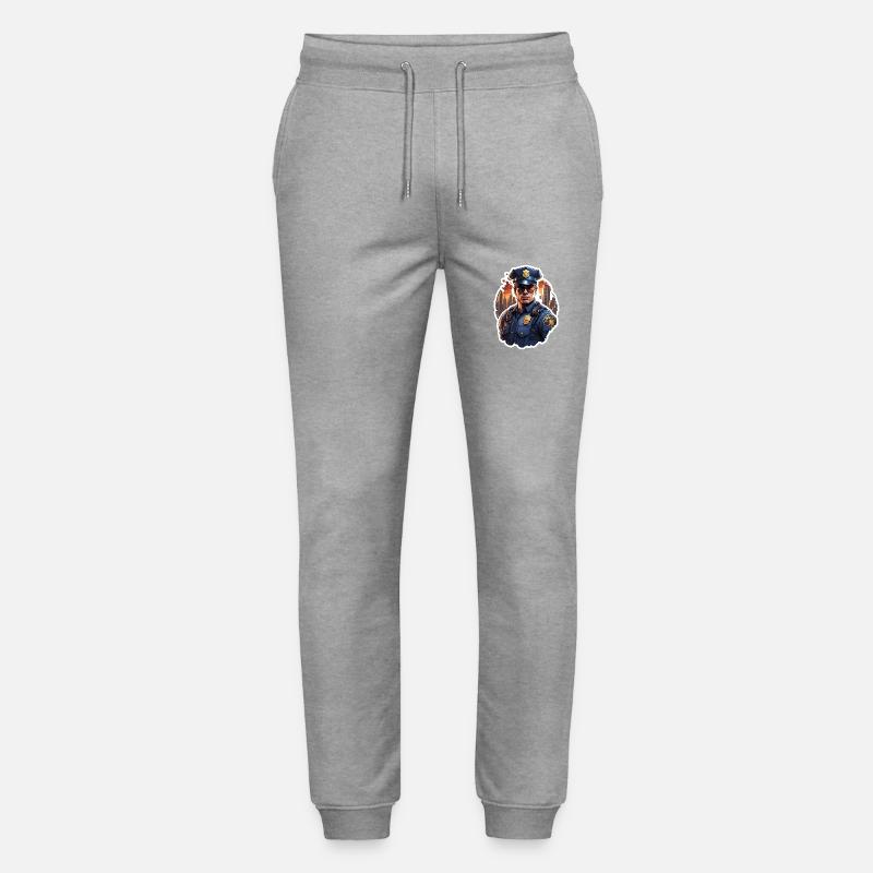 Polizei / Einsatz / Beruf / Job / Einsatzkräfte - Stanley/Stella Unisex Bio Jogginghose Mover  - Grau meliert