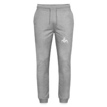 Pferd Boxer Boxen MMA Kampfsport - Stanley/Stella Unisex Bio Jogginghose Mover  - Grau meliert - Vorne - Marisol (170cm) & Nik (191cm)