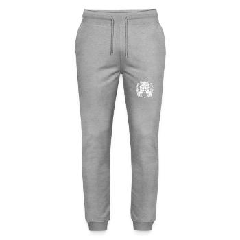 Loup Boxer Fighter - Pantalon de jogging bio MOVER Stanley/Stella unisexe - gris chiné - Devant - Marisol (170cm) & Nik (191cm)