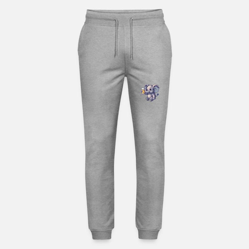 Bière Elephant Pixel - Pantalon de jogging bio MOVER Stanley/Stella unisexe - gris chiné