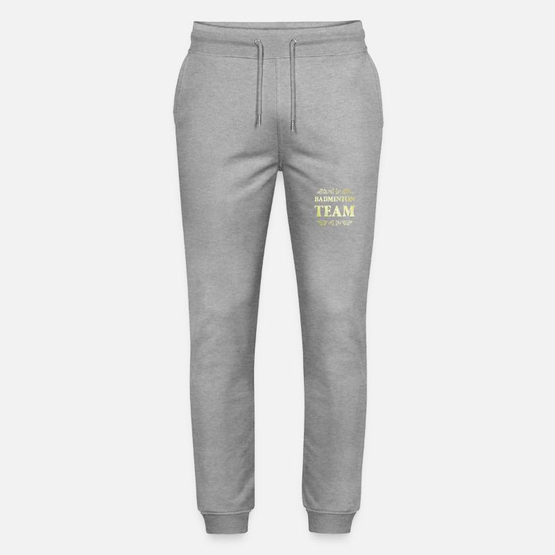 Badminton Team - Stanley/Stella Unisex Bio Jogginghose Mover  - Grau meliert