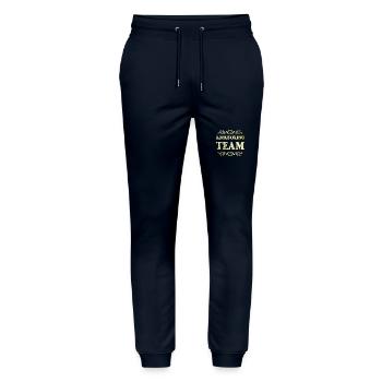 Kickboxing Team - Stanley/Stella Unisex Bio Jogginghose Mover  - Navy - Vorne - Marisol (170cm) & Nik (191cm)
