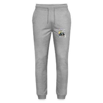 Get out of my way I'm already 1 truck 1. - Stanley/Stella Mover Unisex Organic Jogging Trousers - heather grey - Front - Marisol (170cm) & Nik (191cm)