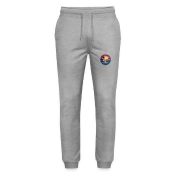 Strand - Stanley/Stella Unisex Bio Jogginghose Mover  - Grau meliert - Vorne - Marisol (170cm) & Nik (191cm)