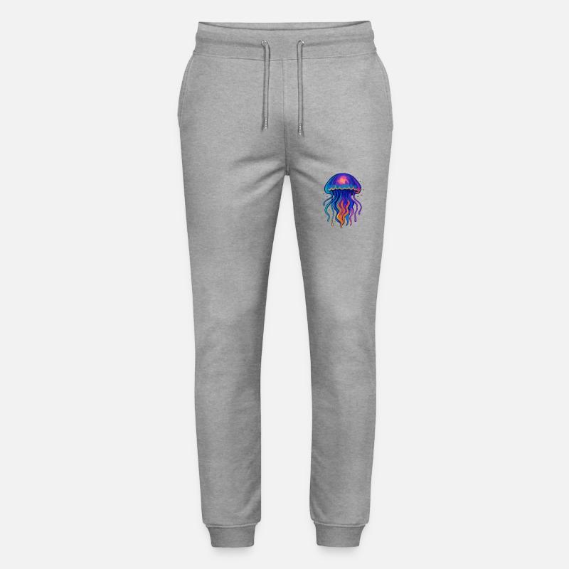 Méduse néon - Pantalon de jogging bio MOVER Stanley/Stella unisexe - gris chiné