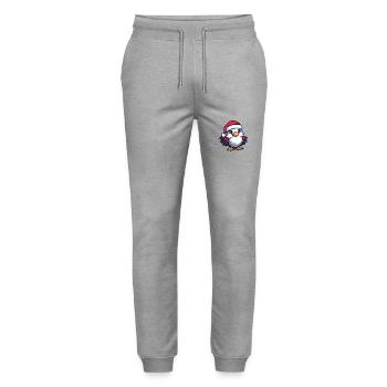 Aigle Noël mignon - Pantalon de jogging bio MOVER Stanley/Stella unisexe - gris chiné - Devant - Marisol (170cm) & Nik (191cm)