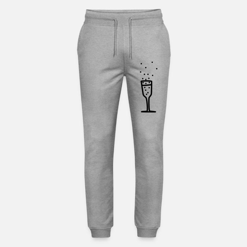 sektglas 2 - Stanley/Stella Unisex Bio Jogginghose Mover  - Grau meliert