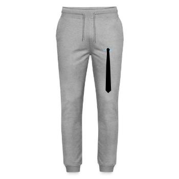 Stropdas - krawatte - Stanley/Stella Unisex Bio Jogginghose Mover  - Grau meliert - Vorne - Marisol (170cm) & Nik (191cm)