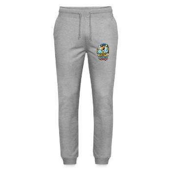 Bettchen Pferdchen Fertig | Bettfertig (md) - Stanley/Stella Unisex Bio Jogginghose Mover  - Grau meliert - Vorne - Marisol (170cm) & Nik (191cm)