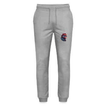 Hahn Hipster Cool Party - Stanley/Stella Unisex Bio Jogginghose Mover  - Grau meliert - Vorne - Marisol (170cm) & Nik (191cm)